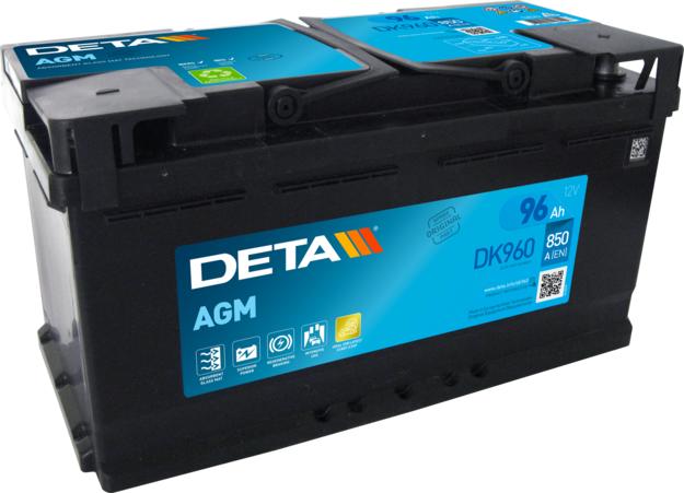 DETA DK960 - Стартерная аккумуляторная батарея, АКБ www.avaruosad.ee
