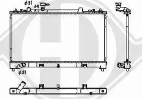 Diederichs 8562605 - Radiators, Motora dzesēšanas sistēma www.avaruosad.ee