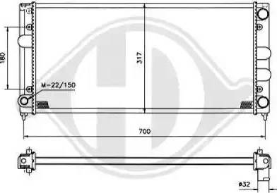 Diederichs 8500848 - Radiaator,mootorijahutus www.avaruosad.ee