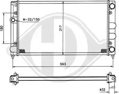 Diederichs 8501697 - Radiators, Motora dzesēšanas sistēma www.avaruosad.ee