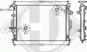 Diederichs 8149105 - Radiaator,mootorijahutus www.avaruosad.ee