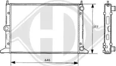 Diederichs 8138109 - Radiaator,mootorijahutus www.avaruosad.ee