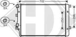 Diederichs 8221405 - Radiaator,mootorijahutus www.avaruosad.ee