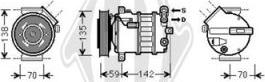 Diederichs DCK1015 - Compressor, air conditioning www.avaruosad.ee