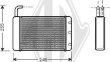 Diederichs DCM1006 - Heat Exchanger, interior heating www.avaruosad.ee