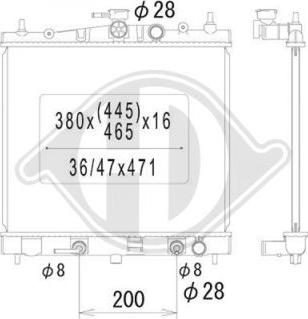 Diederichs DCM1824 - Radiaator,mootorijahutus www.avaruosad.ee