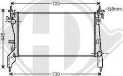 Diederichs DCM1739 - Радиатор, охлаждение двигателя www.avaruosad.ee