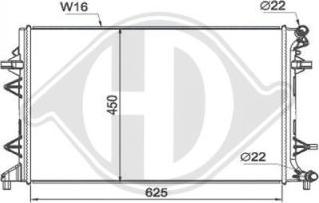 Diederichs DCM3907 - Radiaator,mootorijahutus www.avaruosad.ee