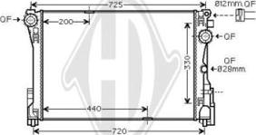 Diederichs DCM3882 - Radiaator,mootorijahutus www.avaruosad.ee