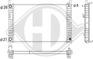 Diederichs DCM2071 - Radiaator,mootorijahutus www.avaruosad.ee