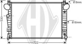 Diederichs DCM2394 - Radiaator,mootorijahutus www.avaruosad.ee