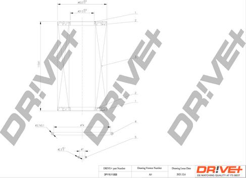 Dr!ve+ DP1110.11.0030 - Filtre à huile www.avaruosad.ee