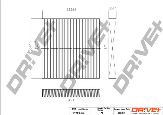 Dr!ve+ DP1110.12.0083 - Filter,salongiõhk www.avaruosad.ee