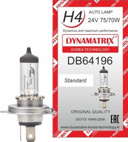 Dynamatrix DB64196 - Bulb, headlight www.avaruosad.ee
