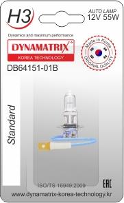 Dynamatrix DB64151-01B - Bulb, headlight www.avaruosad.ee