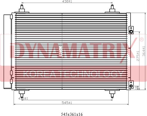 Dynamatrix DR94826 - Condenser, air conditioning www.avaruosad.ee