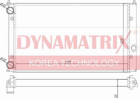 Dynamatrix DR651941 - Radiaator,mootorijahutus www.avaruosad.ee