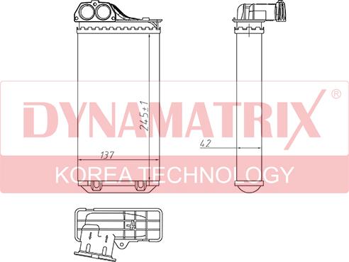 Dynamatrix DR71157 - Soojusvaheti,salongiküte www.avaruosad.ee