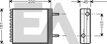 EACLIMA 45C78003 - Heat Exchanger, interior heating www.avaruosad.ee