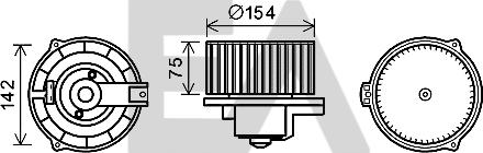 EACLIMA 42A50014 - Elektrimootor,salongiventilaator www.avaruosad.ee