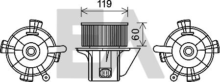 EACLIMA 42A10011 - Elektrimootor,salongiventilaator www.avaruosad.ee