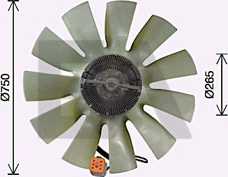 EACLIMA 35C63C05 - Fan Wheel, engine cooling www.avaruosad.ee