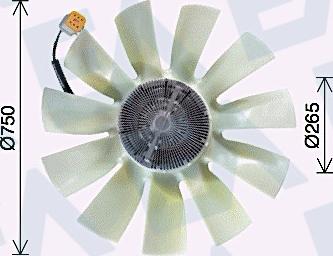 EACLIMA 35C63C07 - Fan Wheel, engine cooling www.avaruosad.ee