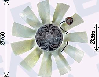 EACLIMA 35C76C11 - Fan Wheel, engine cooling www.avaruosad.ee