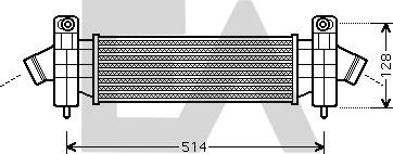 EACLIMA 36A22010 - Intercooler, charger www.avaruosad.ee