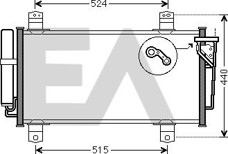 EACLIMA 30C52041 - Condenser, air conditioning www.avaruosad.ee