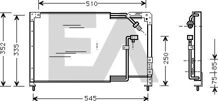 EACLIMA 30C52019 - Condenser, air conditioning www.avaruosad.ee