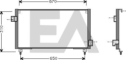 EACLIMA 30C68005 - Kondensators, Gaisa kond. sistēma www.avaruosad.ee