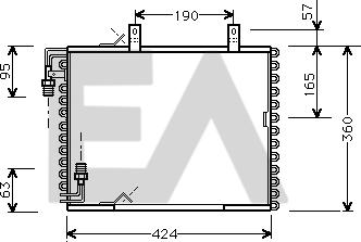 EACLIMA 30C07019 - Condenser, air conditioning www.avaruosad.ee