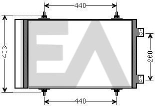 EACLIMA 30C10025 - Condenser, air conditioning www.avaruosad.ee