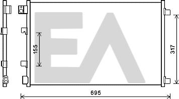EACLIMA 30C18068 - Конденсатор, кондиционер www.avaruosad.ee