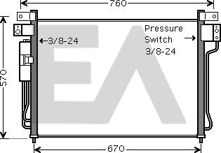 EACLIMA 30C18063 - Condenser, air conditioning www.avaruosad.ee