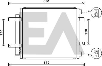EACLIMA 30C35012 - Condenser, air conditioning www.avaruosad.ee