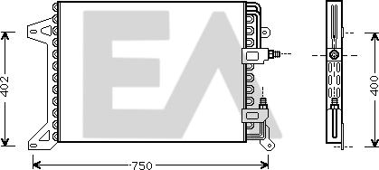 EACLIMA 30C30001 - Condenser, air conditioning www.avaruosad.ee