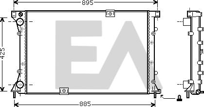 EACLIMA 31R60067 - Radiaator,mootorijahutus www.avaruosad.ee