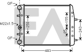 EACLIMA 31R61008 - Radiators, Motora dzesēšanas sistēma www.avaruosad.ee