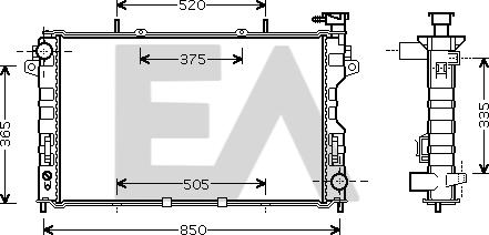 EACLIMA 31R12019 - Радиатор, охлаждение двигателя www.avaruosad.ee