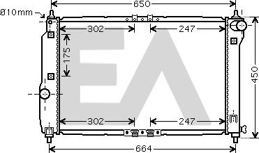 EACLIMA 31R20048 - Radiator, engine cooling www.avaruosad.ee