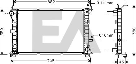 EACLIMA 31R22075 - Radiators, Motora dzesēšanas sistēma www.avaruosad.ee