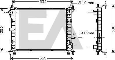 EACLIMA 31R22073 - Радиатор, охлаждение двигателя www.avaruosad.ee