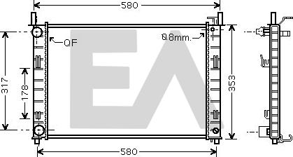 EACLIMA 31R22119 - Radiaator,mootorijahutus www.avaruosad.ee