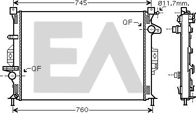 EACLIMA 31R22133 - Radiaator,mootorijahutus www.avaruosad.ee