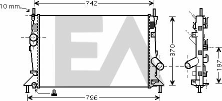 EACLIMA 31R22125 - Радиатор, охлаждение двигателя www.avaruosad.ee