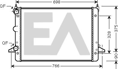 EACLIMA 31R22127 - Radiaator,mootorijahutus www.avaruosad.ee