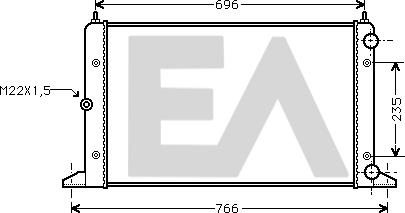 EACLIMA 31R77094 - Радиатор, охлаждение двигателя www.avaruosad.ee
