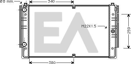 EACLIMA 31R77096 - Radiators, Motora dzesēšanas sistēma www.avaruosad.ee